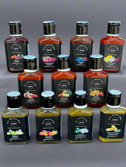 2oz Sample Pack Hot Sauce and Honey2